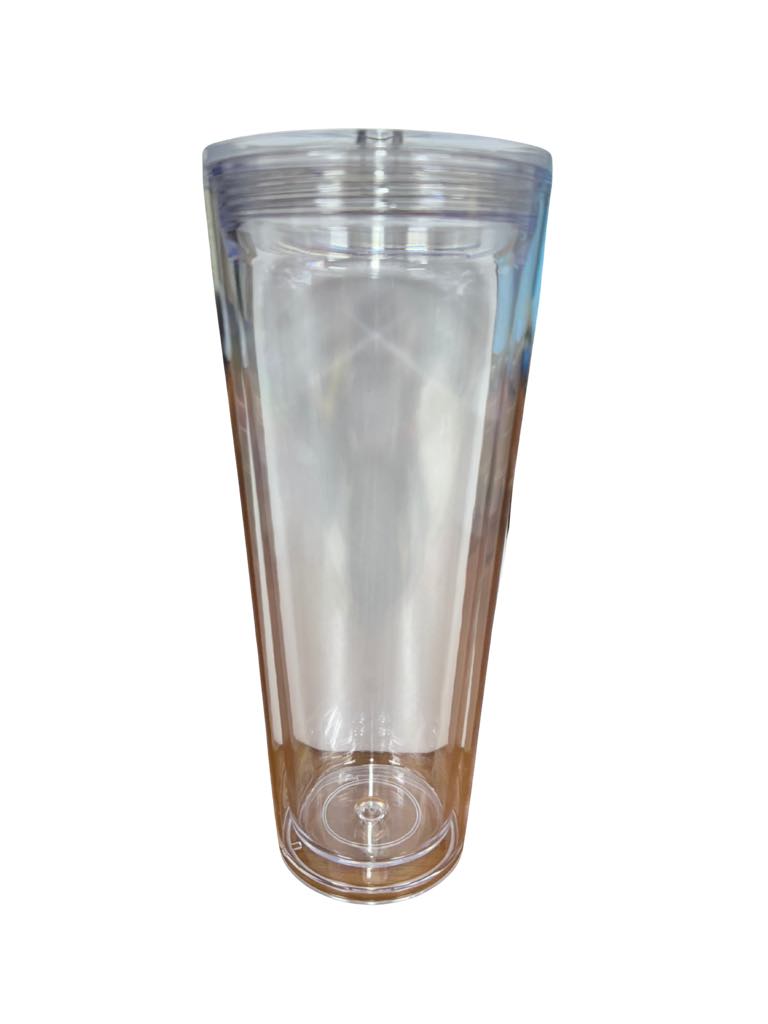 24 oz Acrylic Snow globe tumbler